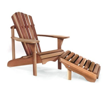 All Things Cedar Adirondack Chair and Ottoman AAO21